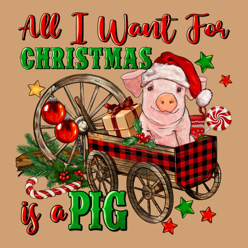 All I Want For Christmas Is A Pig Vintage Tee by FaDigitalArtStudio | Teevron