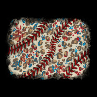 Baseball Leopard Glitter Background Heavy Core Tee | Teevron