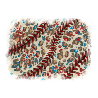 Baseball leopard glitter background | Teevron