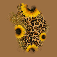 Glitter Sunflowers Leopard Patch Vintage Tee | Teevron
