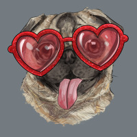 Pug With Love Glasses Heavyweight Sweatshirt | Teevron