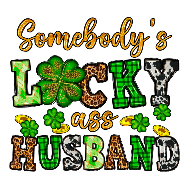 St. Patrick's Somebody's Lucky As Husband Premium Tee by OliviaCreatesArt | Teevron