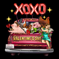 Valentine's Day Truck Farm Animals Cupid Xoxo Premium Tee | Teevron