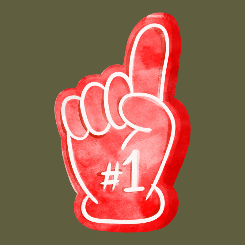 Number One Foam Finger Vintage Tee by FaDigitalArtStudio | Teevron