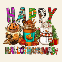 Happy Hallothankmas Coffee Cups Vintage Tee | Teevron