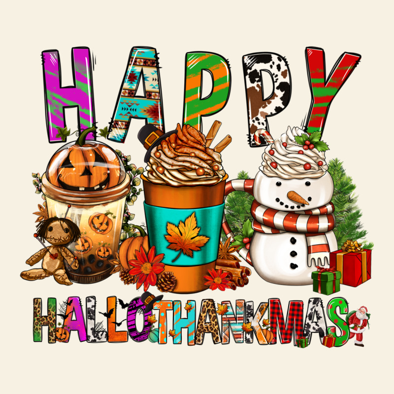 Happy Hallothankmas Coffee Cups Vintage Tee by FaDigitalArtStudio | Teevron