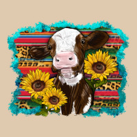 Western Cow Sunflowers Serape Leopard Heavyweight Sweatshirt | Teevron