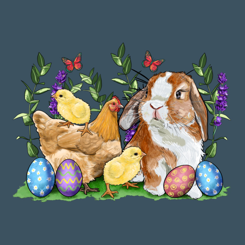 Easter Bunny And Chicks With Floral Urban Hoodie by RanaPortraitStore | Teevron