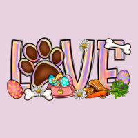 Easter Love Dog Paw Ladies Tee | Teevron