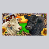 Charolais Bull And Black Angus Bull With Farm Heavyweight Sweatshirt | Teevron