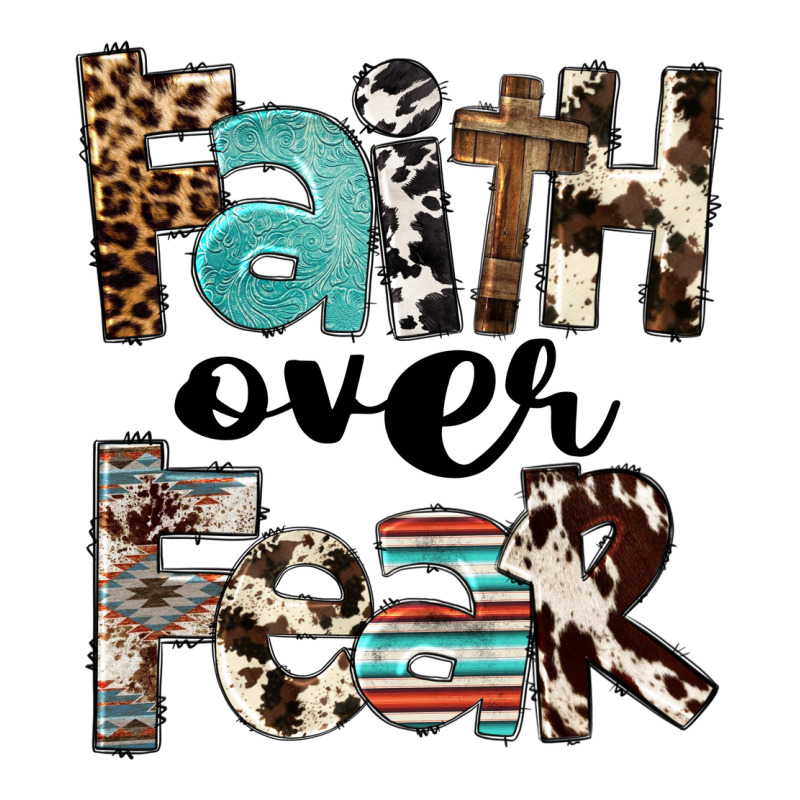 Western Faith Over Fear Premium Tee by FaDigitalArtStudio | Teevron