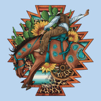 Bucking Bronco Aztec Shape Background Classic Tee | Teevron