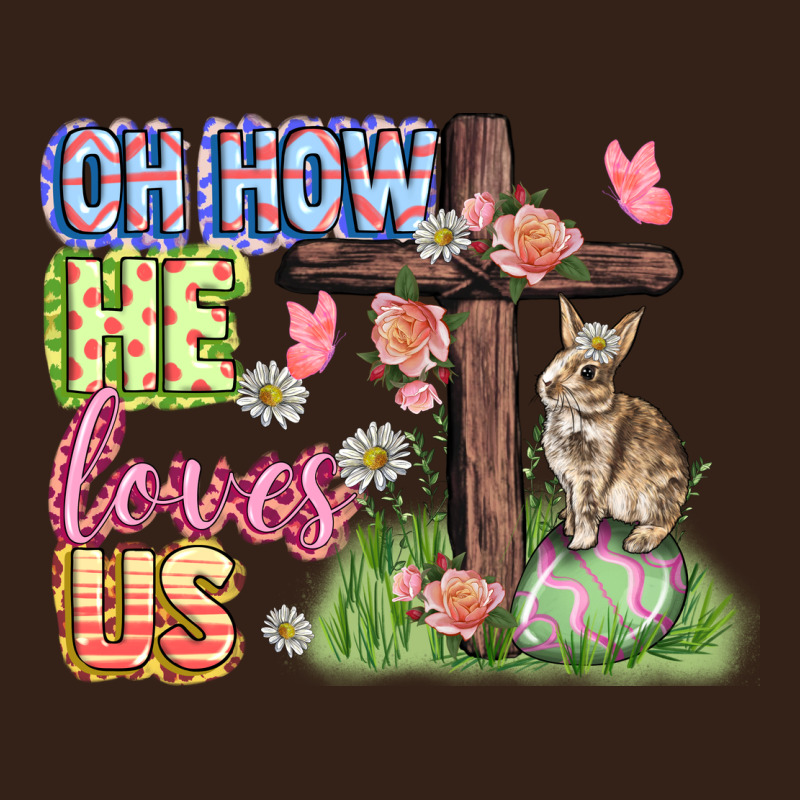 Oh How He Loves Us Easter Day Heavy Core Tee by CowGirlArtShop | Teevron