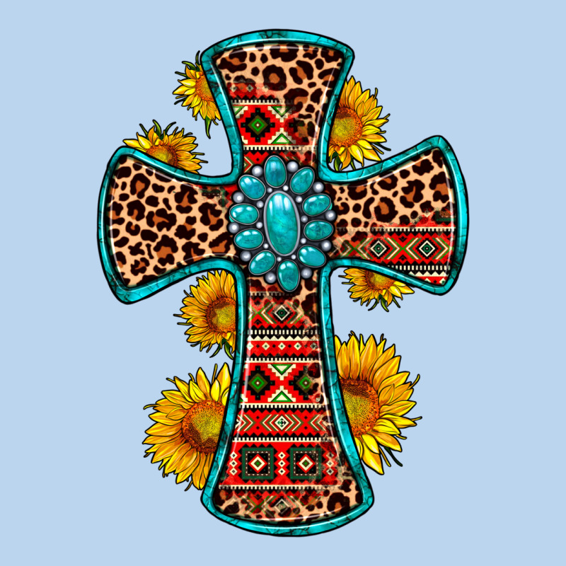 Gemstone Sunflower Leopard Cross Classic Tee by OliviaCreatesArt | Teevron
