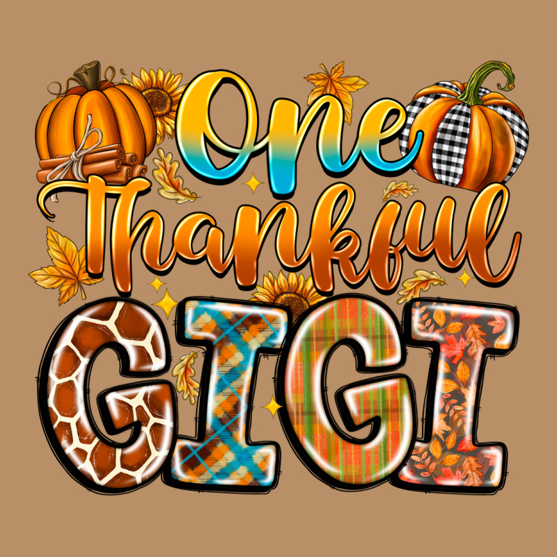 One Thankful Gigi Vintage Hoodie by CowhideDigitalArt | Teevron