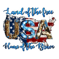 land of the free home of the brave american flag background | Teevron