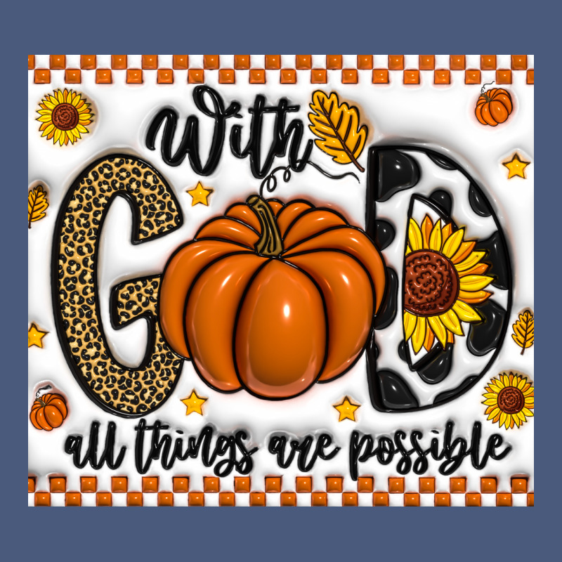 With God All Things Are Possible Vintage Hoodie by CowhideDigitalArt | Teevron