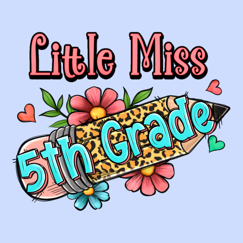 Little Miss Fifth Grade Urban Heavy Tee by Jasminsmagicworld | Teevron