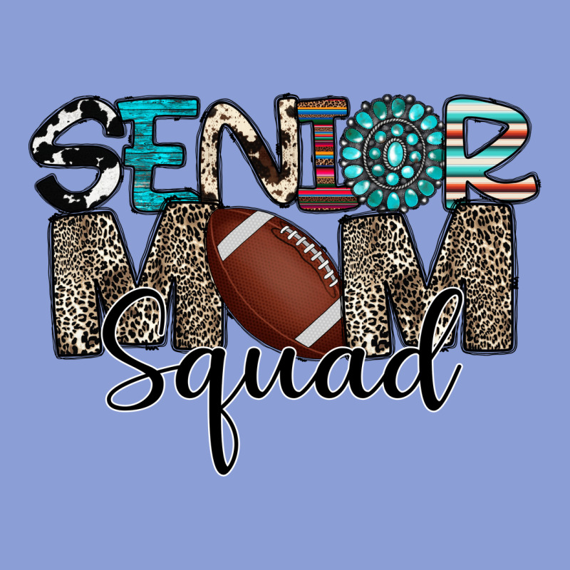 Senior Mom Squad Football Design Long Sleeve Tee by CowhideDigitalArt | Teevron