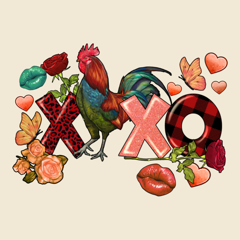 Rooster Valentine's Day Xoxo Premium Tee by FaDigitalArtStudio | Teevron