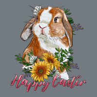 Happy Easter With Bunny And Sunflowers Heavyweight Sweatshirt | Teevron