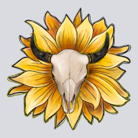 Sunflower Bull Skull Zipper Hoodie | Teevron