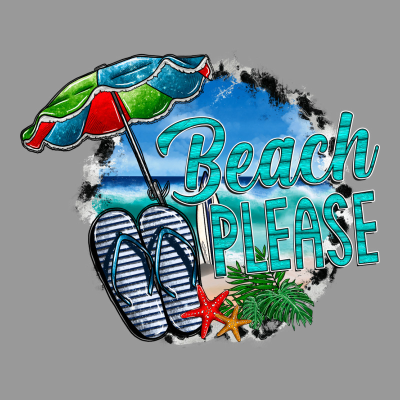 Beach Please Vintage Hoodie by CowhideDigitalArt | Teevron