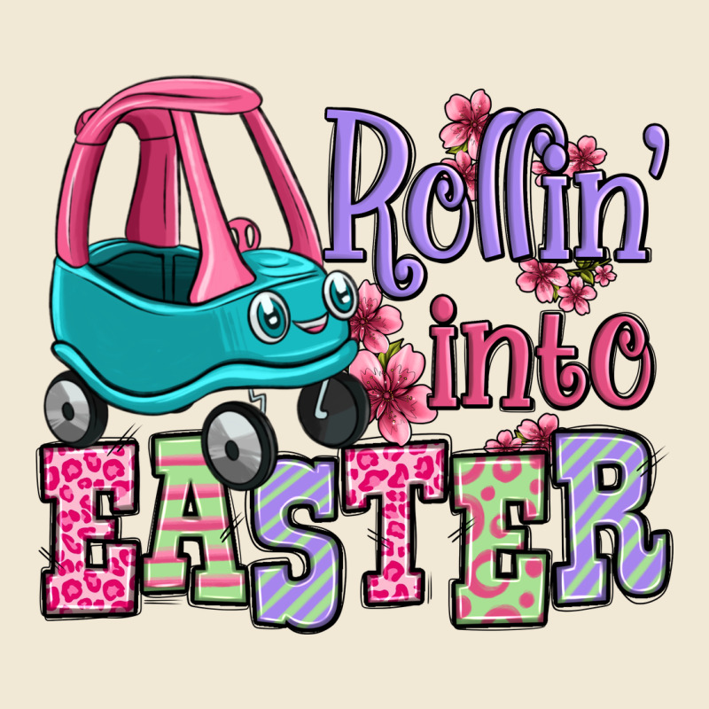 Easter Day Rollin Into Easter Toddler Car Premium Tee by OliviaCreatesArt | Teevron