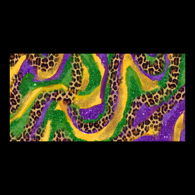 Mardi Gras Colors With Leopard Heavyweight Sweatshirt by RanaPortraitStore | Teevron