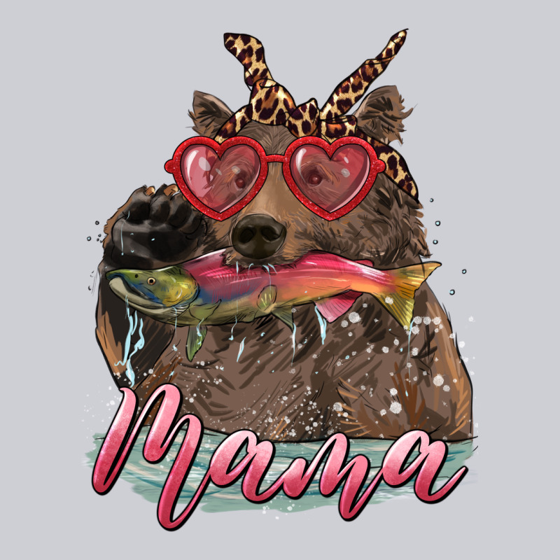 Mother's Day Glasses Leopard Bandana Mama Bear Hunting Fish Heavyweight Sweatshirt by RanaPortraitStore | Teevron