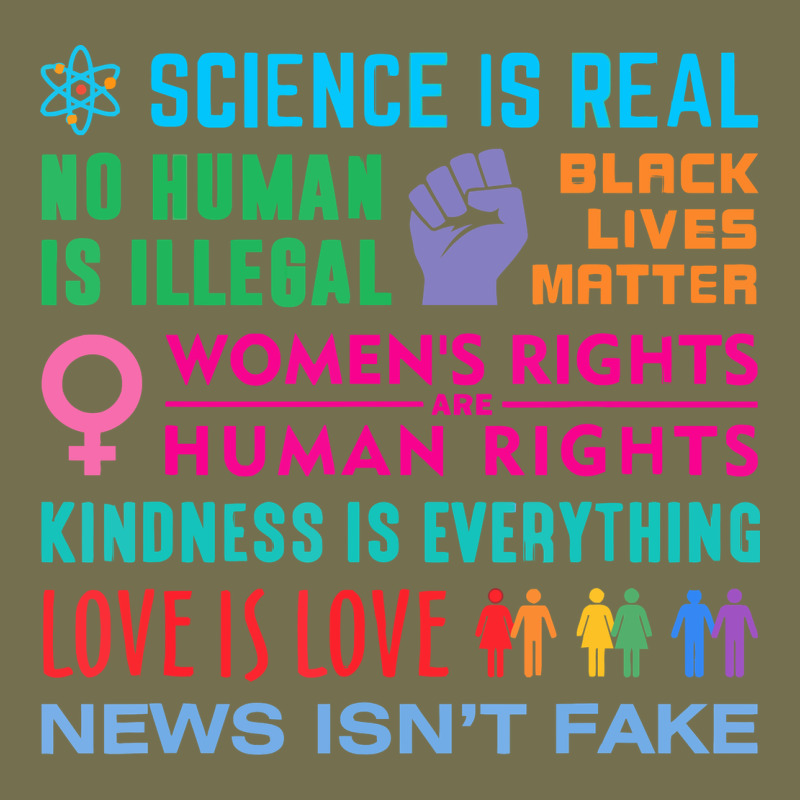 Science Is Real , Black Lives Matter , Love Is Love , Equality , Kindn Vintage Hoodie by linhVisuals | Teevron