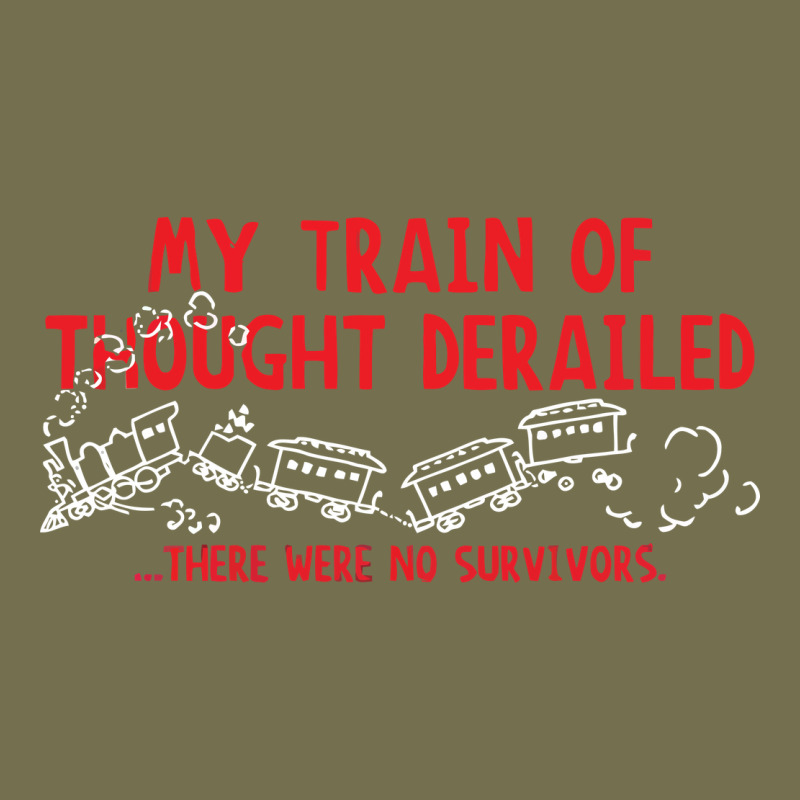 My Train Of Thought Derailed Vintage Hoodie by linhVisuals | Teevron