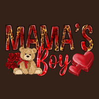 Mamas Boy With Leopard Mother's Day Heavy Core Tee | Teevron