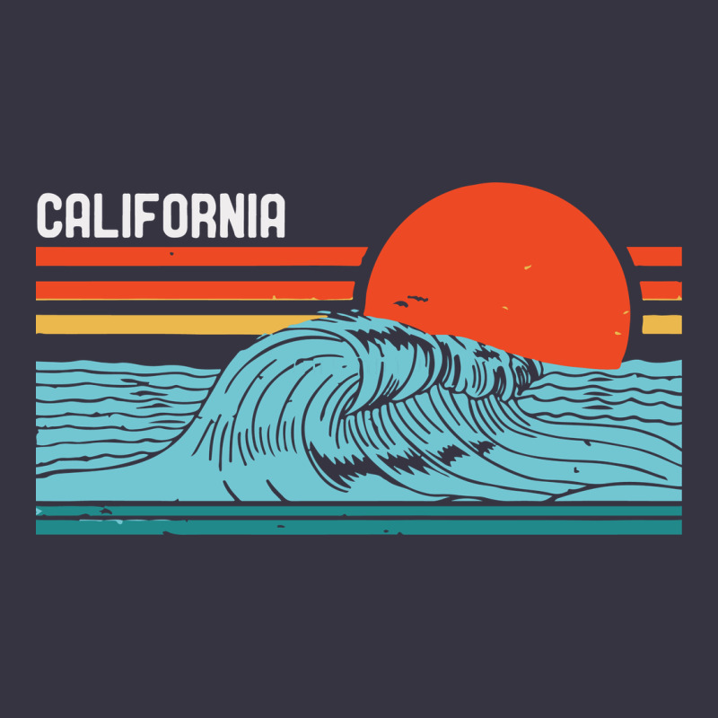 Vintage California Wave Surf Retro 80s California Beach Surfing Vintage Hoodie by linhVisuals | Teevron