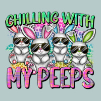 Chilling With My Peeps Easter Bunnies Heavy Core Tee | Teevron