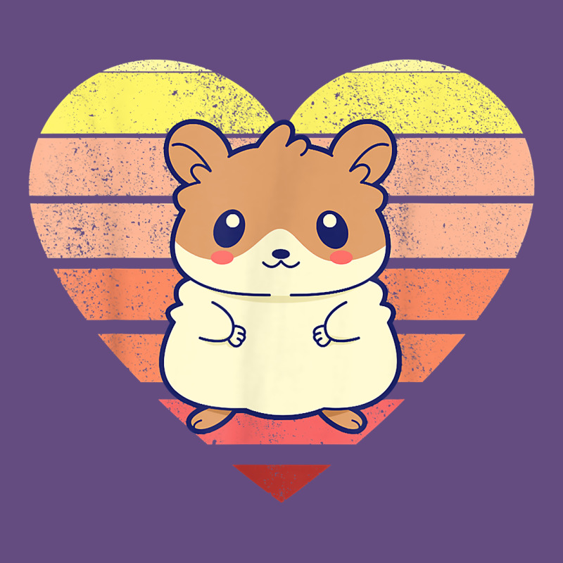 Cute Hamster Design Retro Heart Shape Vintage T Shirt Vintage Hoodie by linhVisuals | Teevron
