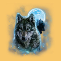 T Shirt, Grey Wolf Hunting Ground, Icy Moon, Forest, Galaxy Vintage Hoodie | Teevron
