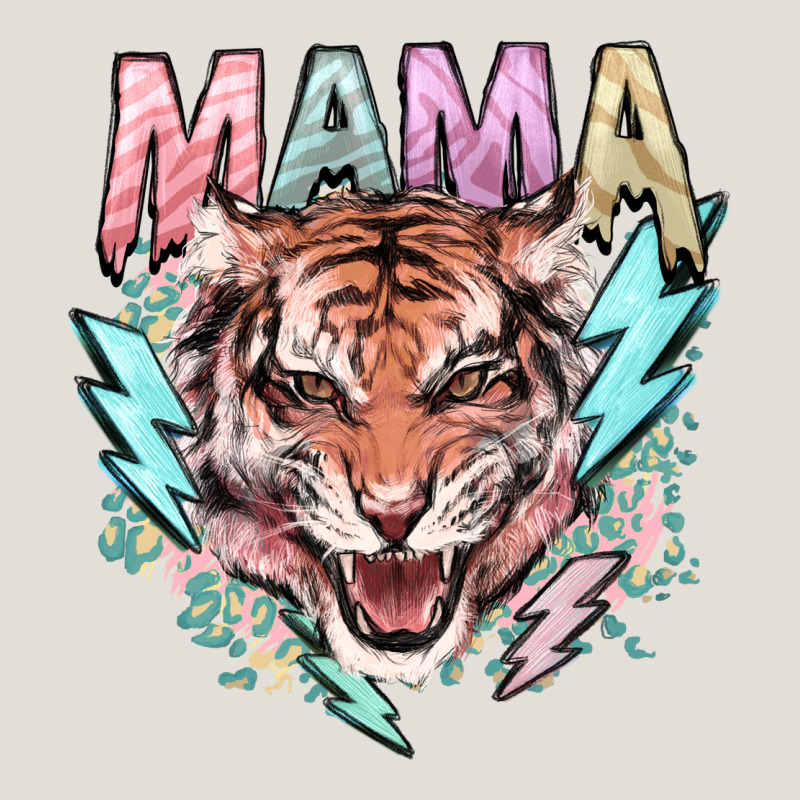 Mama Tiger Lightning Bolt Heavy Core Tee by HowdyJamesFarm | Teevron