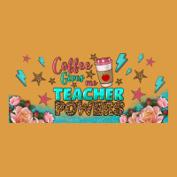 Coffe Gives Me Teacher Powers Libbey Glass Urban Heavy Tee | Teevron
