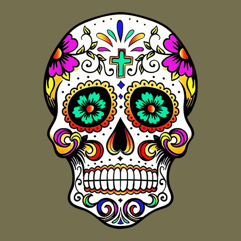 Sugar Skull Vintage Hoodie by linhVisuals | Teevron