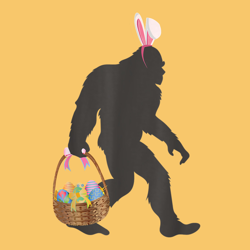 Funny Bigfoot Easter Design With Easter Basket And Bigfoot T Shirt Vintage Hoodie by linhVisuals | Teevron