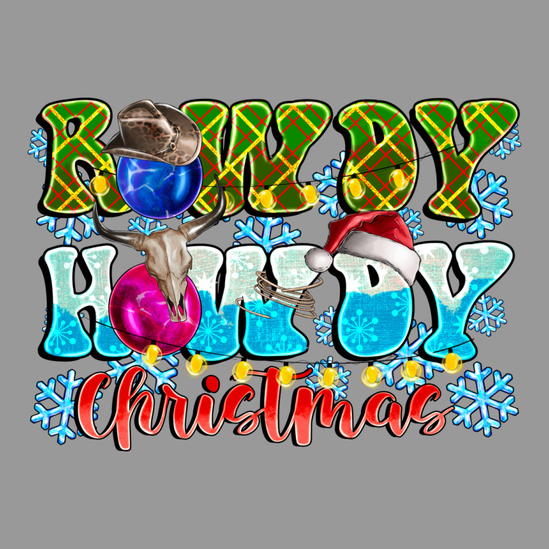 Rowdy Howdy Christmas Vintage Hoodie by CowhideDigitalArt | Teevron
