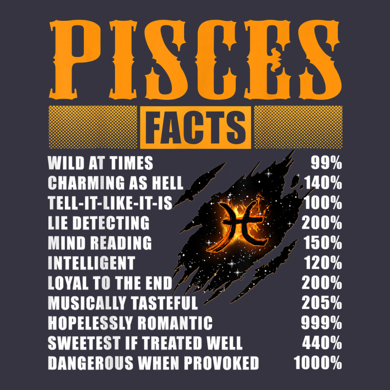 Pisces Facts T Shirt Pisces Birthday Gifts Vintage Hoodie by linhVisuals | Teevron