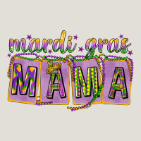 Mardi Gras Mama With Beads Mother's Day Heavy Core Tee | Teevron