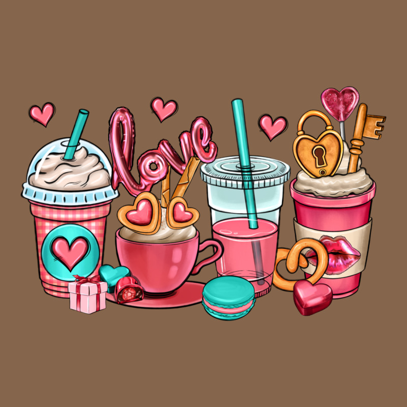 Valentines Day Coffee Cups (1) Premium Tee by OliviaCreatesArt | Teevron