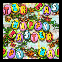 Happy Easter Seamless Pattern Ladies Tee | Teevron