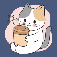 Cat Drinking Coffee Kitten Kawaii Japanese Kitty Vintage Hoodie | Teevron