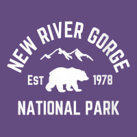 Womens New River Gorge National Park Bear West Virginia Nature V Neck Vintage Hoodie | Teevron