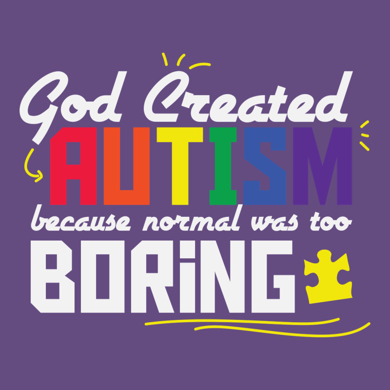 God Created Autism Normal Was Too Boring Vintage Hoodie by linhVisuals | Teevron