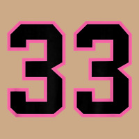 Number 33 Sports Jersey Athlete Fan Pink Black Lucky Number T Shirt Vintage Hoodie | Teevron